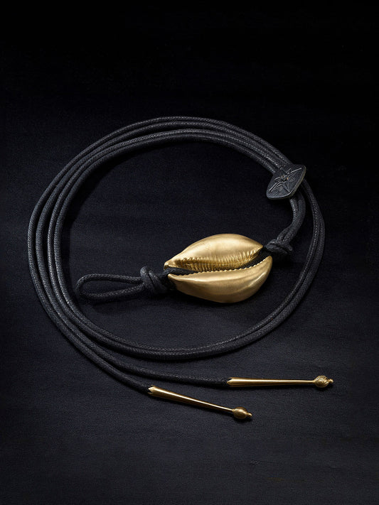 Lutra Gold Shell Belt