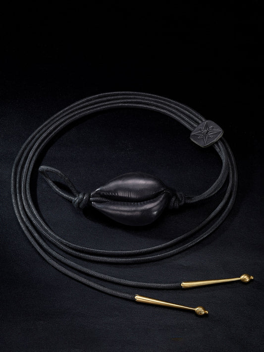 Lutra Leather Shell Belt