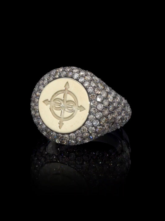 Bazz & Lutra Diamonds Signed Ring