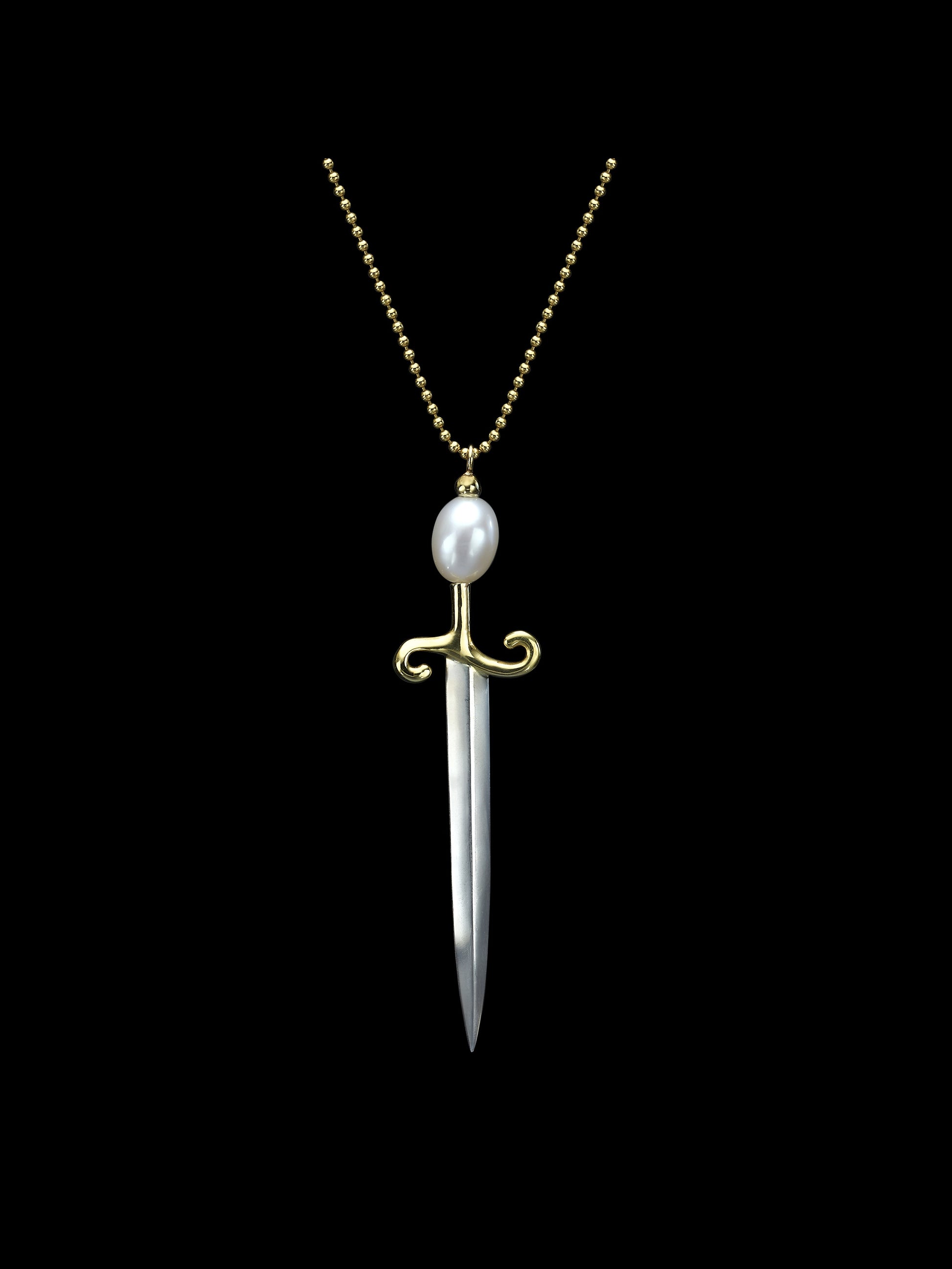 Sword & Pearl Necklace